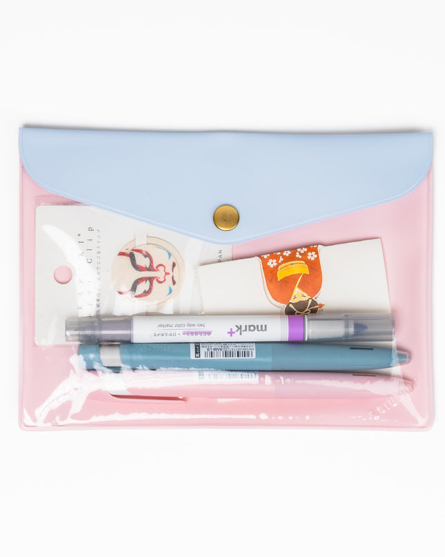 IROHA &STUDIUM Flat Caseu Pocket Folder A6 - ZenPop Japan Stationery Store