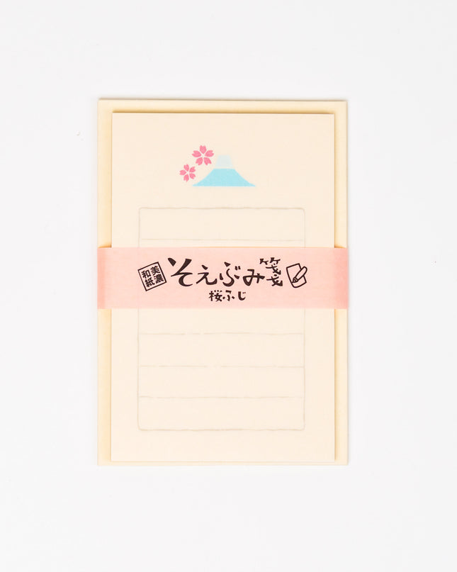 FURUKAWASHIKO Sakura by Mount Fuji Letter Set - ZenPop Japan Stationery Store