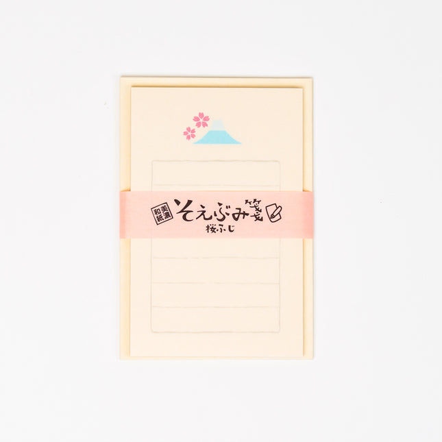 FURUKAWASHIKO Sakura by Mount Fuji Letter Set - ZenPop Japan Stationery Store