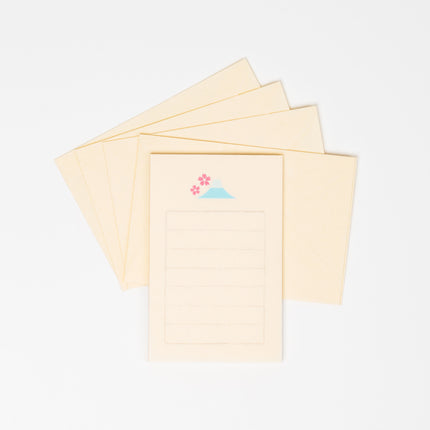 FURUKAWASHIKO Sakura by Mount Fuji Letter Set - ZenPop Japan Stationery Store