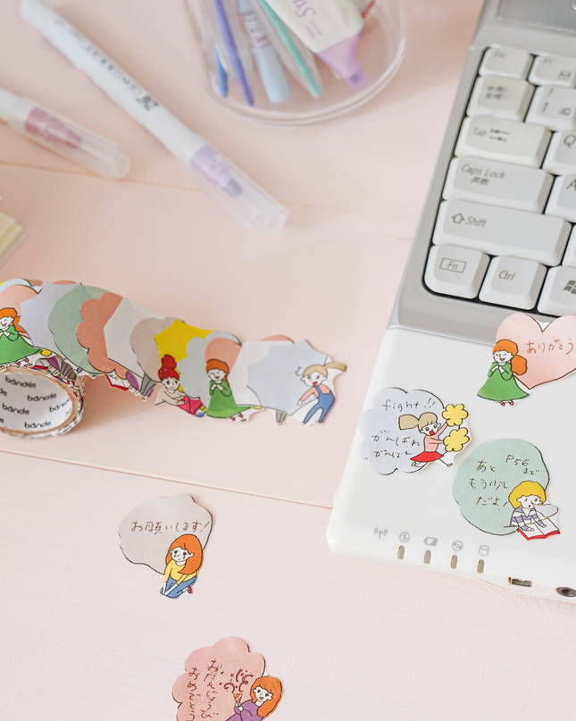 BANDE Writable Roll Sticker - Memo Style