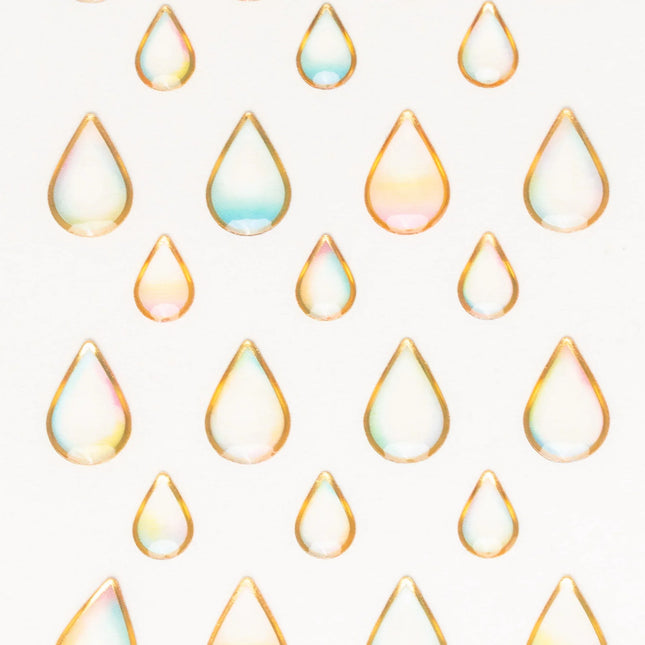 MIDORI Resin Sticker Shizuku Pattern - ZenPop Japan Stationery Store