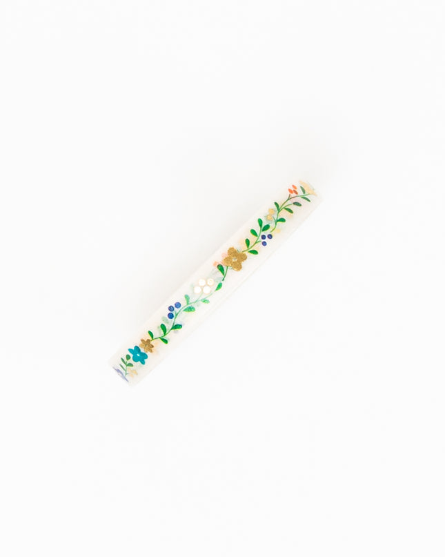 WORLD CRAFT Kirakira Masking Tape 5mm Flower Pattern - ZenPop Japan Stationery Store