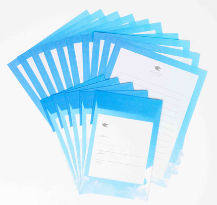 KYOWA SHIKO Color of the Sky Letter Set - ZenPop Japan Stationery Store