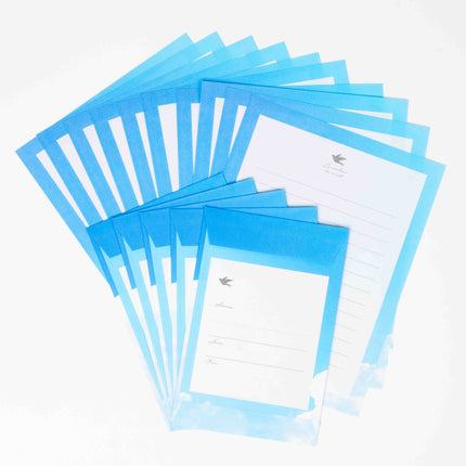 KYOWA SHIKO Color of the Sky Letter Set - ZenPop Japan Stationery Store
