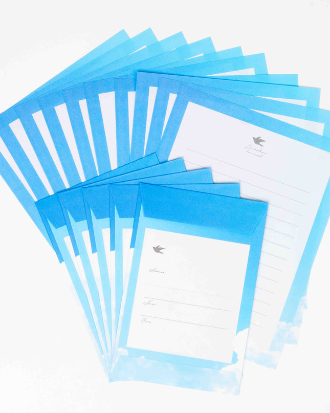 KYOWA SHIKO Color of the Sky Letter Set - ZenPop Japan Stationery Store