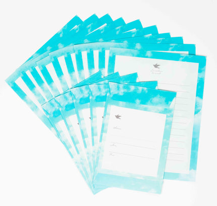 KYOWA SHIKO Color of the Sky Letter Set - ZenPop Japan Stationery Store