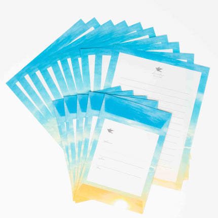 KYOWA SHIKO Color of the Sky Letter Set - ZenPop Japan Stationery Store