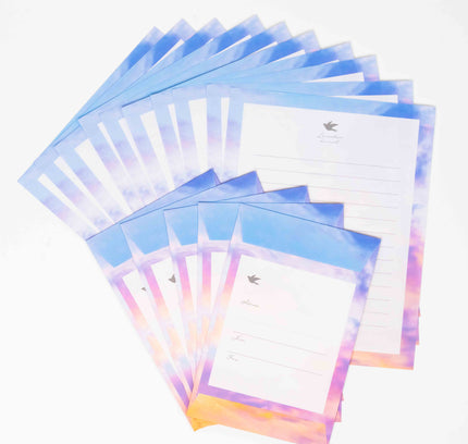 KYOWA SHIKO Color of the Sky Letter Set - ZenPop Japan Stationery Store