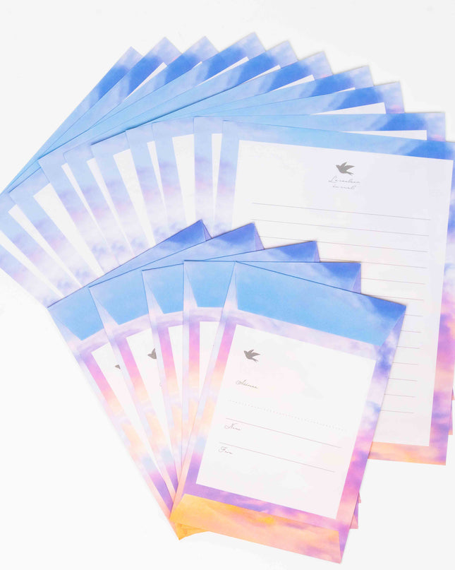 KYOWA SHIKO Color of the Sky Letter Set - ZenPop Japan Stationery Store