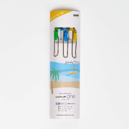 MITSUBISHI PENCIL Uni Ball One Saturday Morning 3 colors set 0.38mm - ZenPop Japan Stationery Store