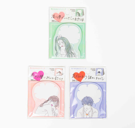 MINDWAVE That person you're interested in Standing Sticky Notes - ZenPop Japan Stationery Store