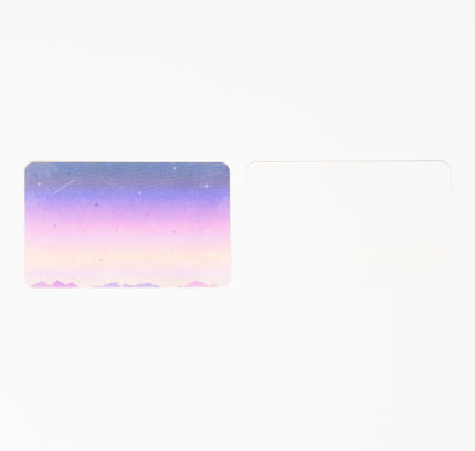 RYURYU Sky Blue Palette Message card - ZenPop Japan Stationery Store