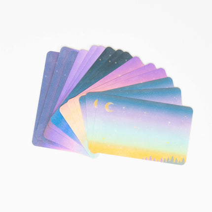 RYURYU Sky Blue Palette Message card - ZenPop Japan Stationery Store