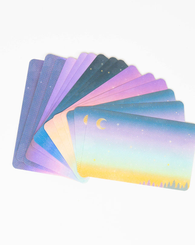 RYURYU Sky Blue Palette Message card - ZenPop Japan Stationery Store
