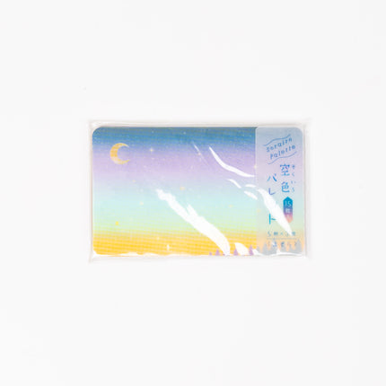 RYURYU Sky Blue Palette Message card - ZenPop Japan Stationery Store