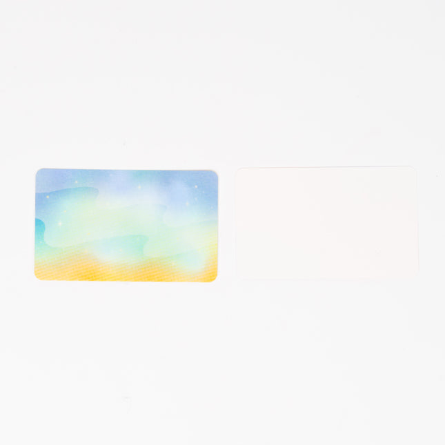 RYURYU Sky Blue Palette Message card - ZenPop Japan Stationery Store