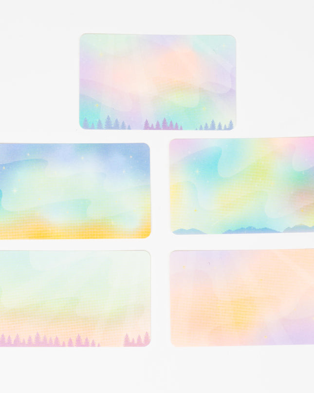 RYURYU Sky Blue Palette Message card - ZenPop Japan Stationery Store