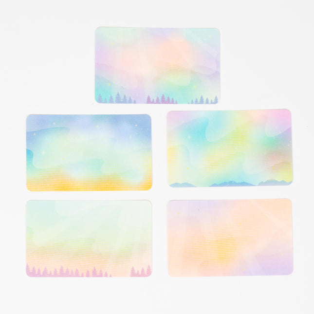 RYURYU Sky Blue Palette Message card - ZenPop Japan Stationery Store