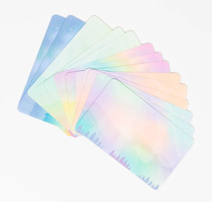 RYURYU Sky Blue Palette Message card - ZenPop Japan Stationery Store