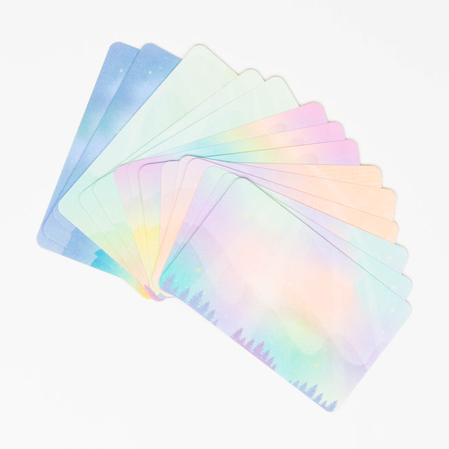 RYURYU Sky Blue Palette Message card - ZenPop Japan Stationery Store