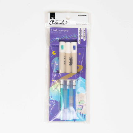 KUTSUWA Culicule Colored Pencil Aurora Pattern - ZenPop Japan Stationery Store