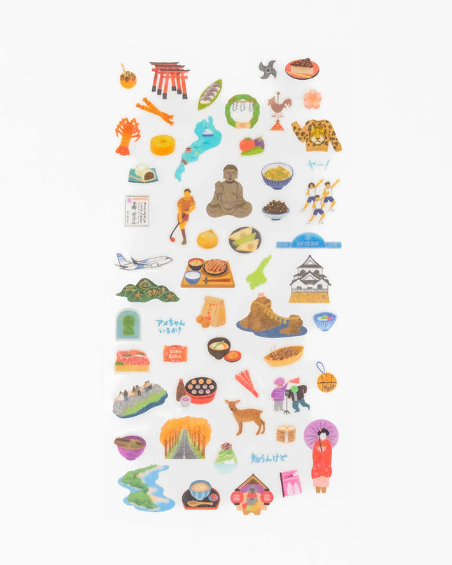 KAMIO Local Discovery Sticker - Kansai - ZenPop Japan Stationery Store