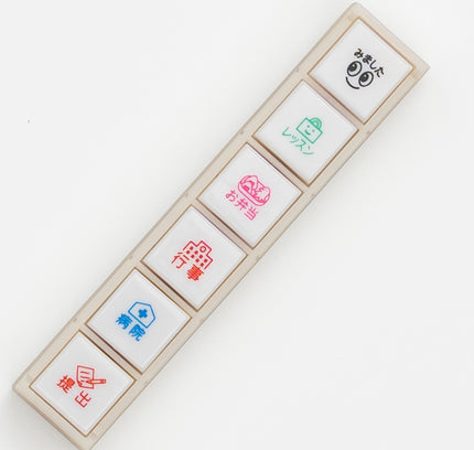 KODOMONOKAO Pochitto6 Button Stamps