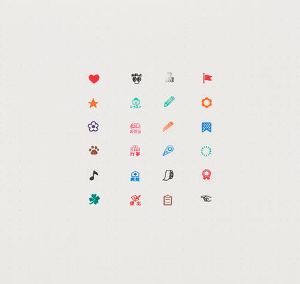 KODOMONOKAO Pochitto6 Button Stamps