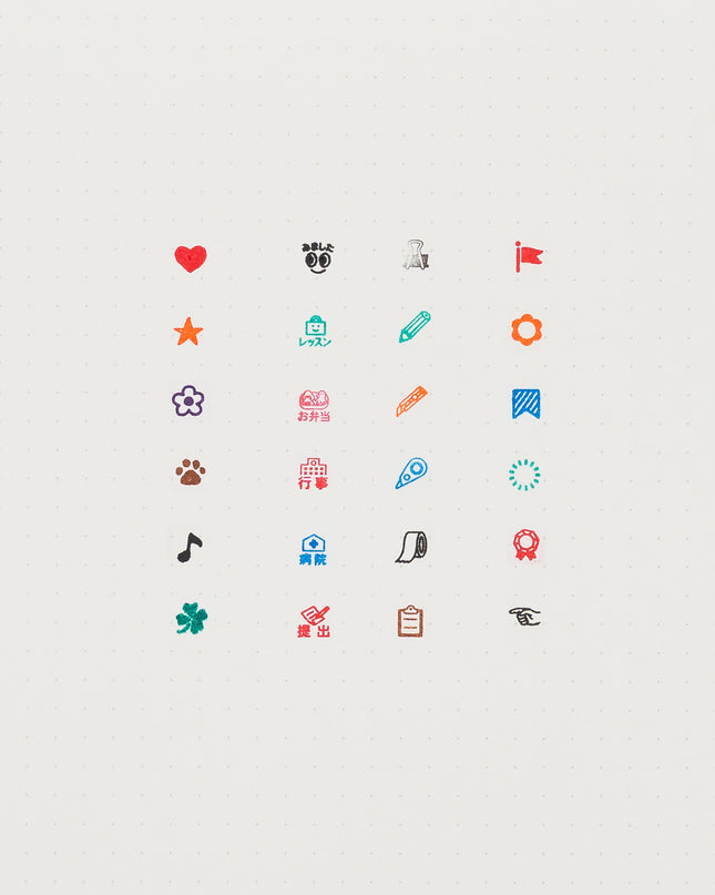 KODOMONOKAO Pochitto6 Button Stamps