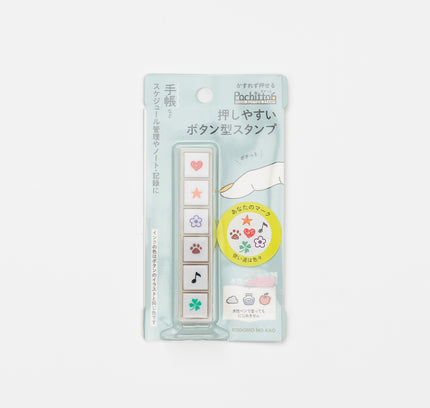 KODOMONOKAO Pochitto6 Button Stamps