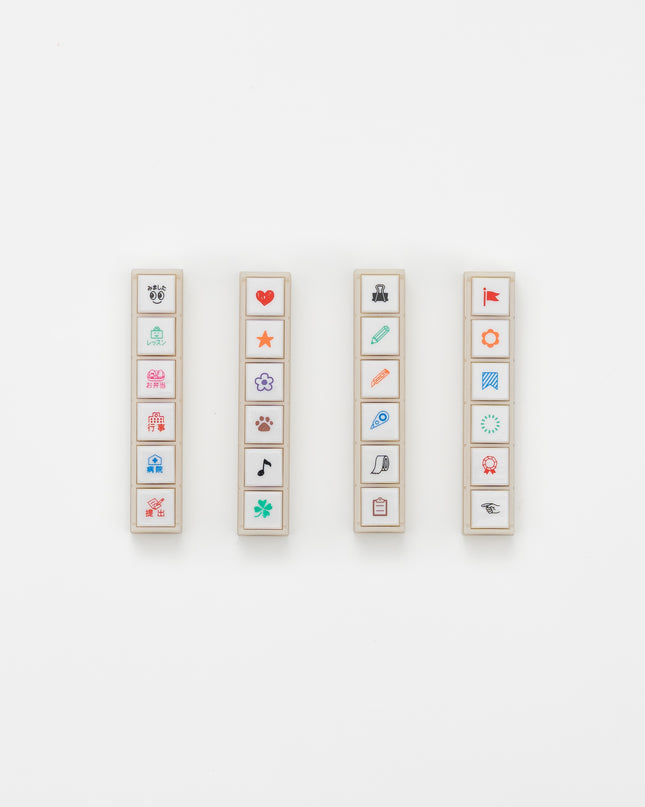 KODOMONOKAO Pochitto6 Button Stamps