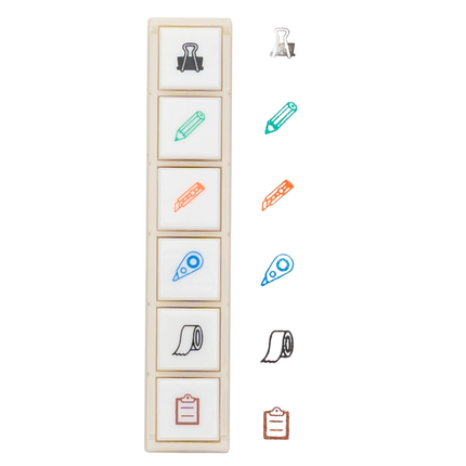 KODOMONOKAO Pochitto6 Button Stamps clip