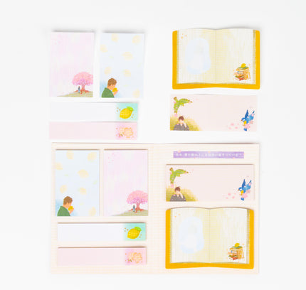 KAMIO JAPAN Palm Sized Library Sticky Notes - ZenPop Japan Stationery Store