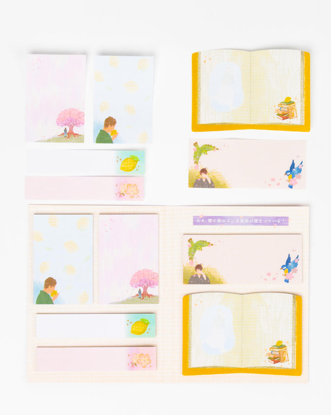 KAMIO JAPAN Palm Sized Library Sticky Notes - ZenPop Japan Stationery Store