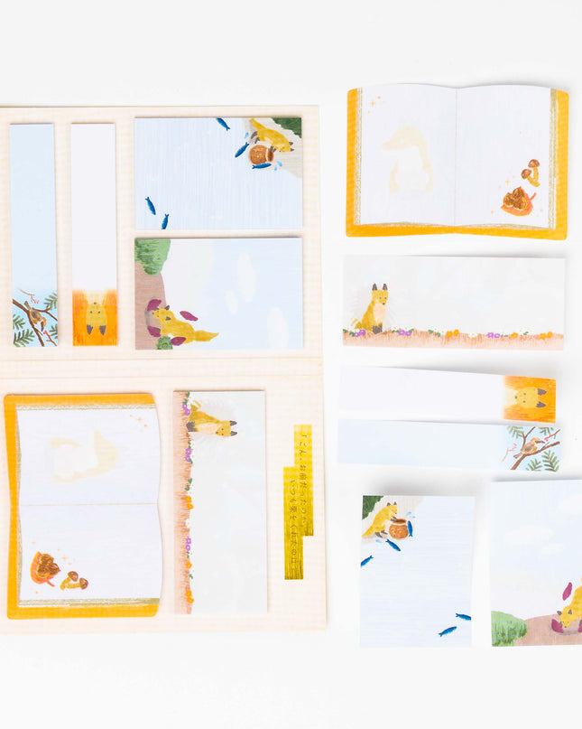 KAMIO JAPAN Palm Sized Library Sticky Notes - ZenPop Japan Stationery Store