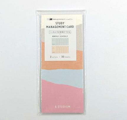IROHA Study Management Card Pink