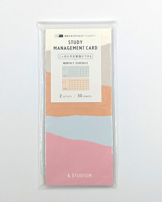 IROHA Study Management Card Pink