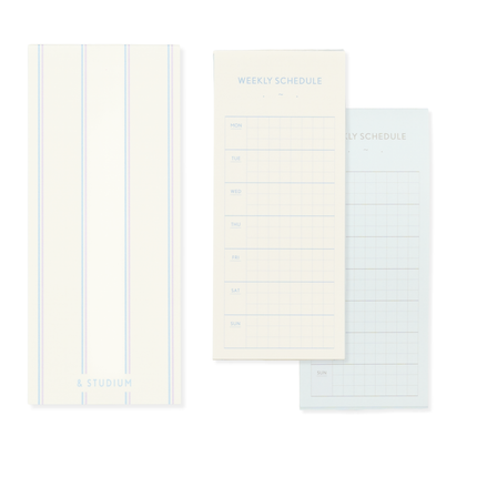 IROHA Memo Pad - Study Management Card weekly schedule