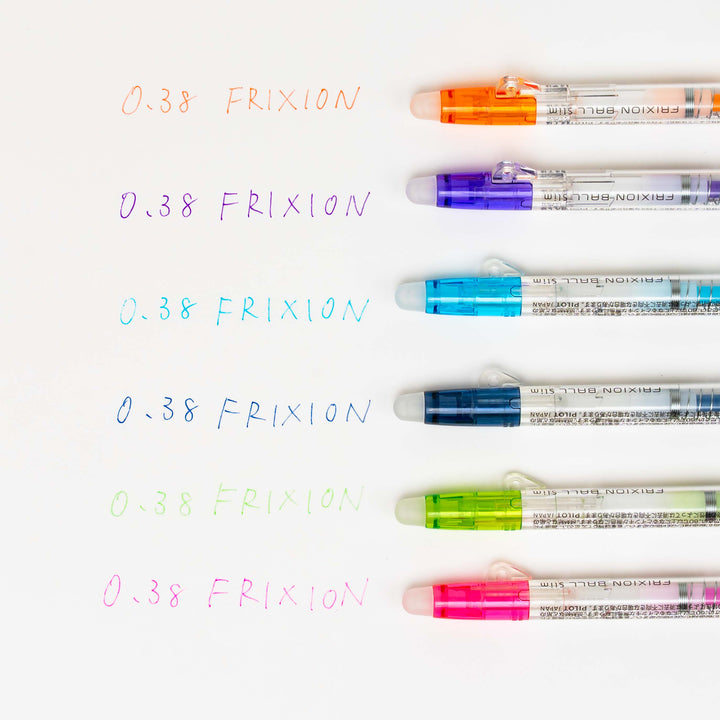 PILOT Frixion Ball Slim 0.38mm - Clear Body (LFBS-18UF)