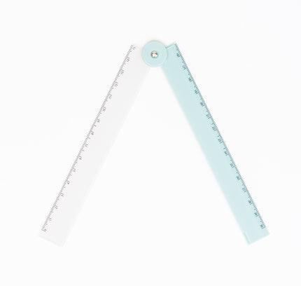 QLA 2-tone Foldable Ruler 30cm (NUANCE COLOR COLLECTION) - ZenPop Japan Stationery Store