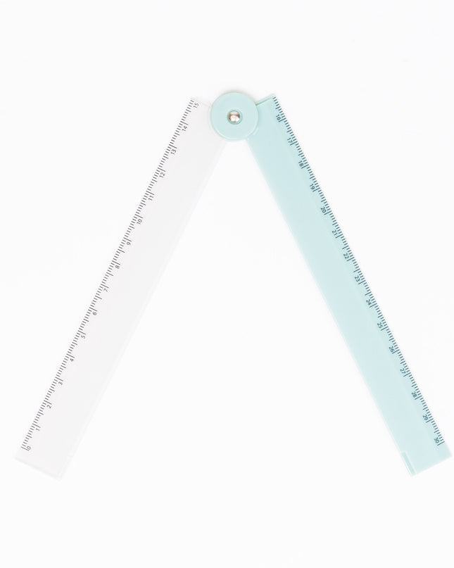 QLA 2-tone Foldable Ruler 30cm (NUANCE COLOR COLLECTION) - ZenPop Japan Stationery Store