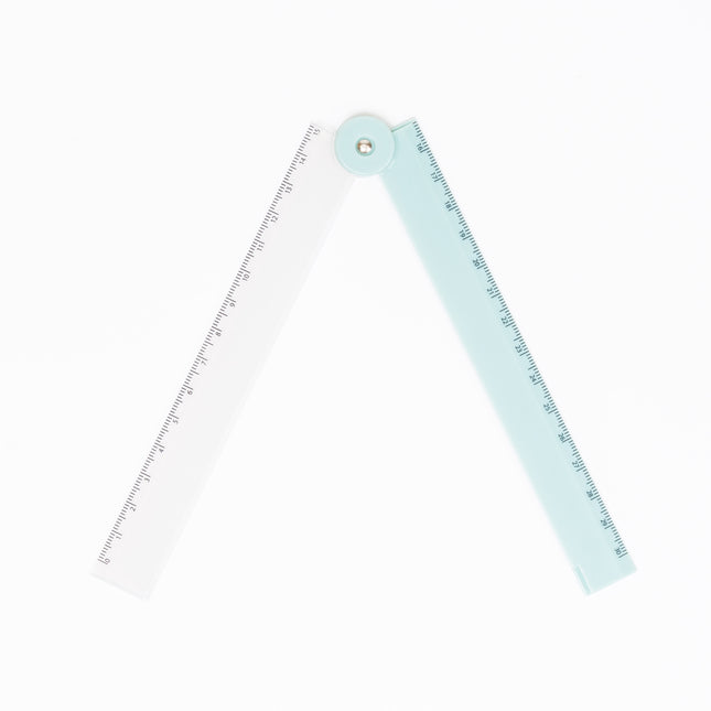 QLA 2-tone Foldable Ruler 30cm (NUANCE COLOR COLLECTION) - ZenPop Japan Stationery Store