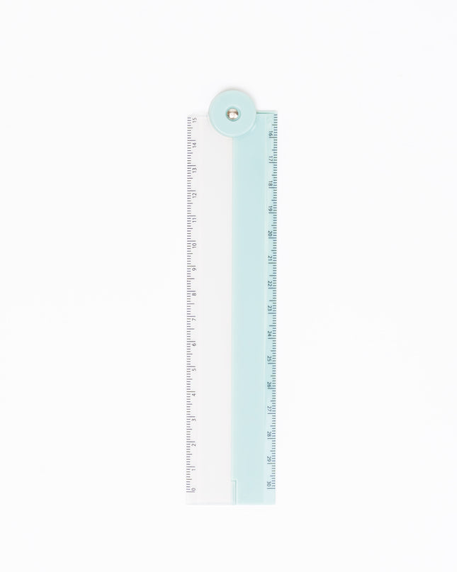QLA 2-tone Foldable Ruler 30cm (NUANCE COLOR COLLECTION) - ZenPop Japan Stationery Store