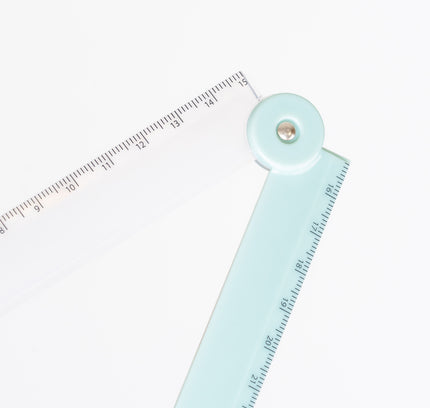 QLA 2-tone Foldable Ruler 30cm (NUANCE COLOR COLLECTION) - ZenPop Japan Stationery Store