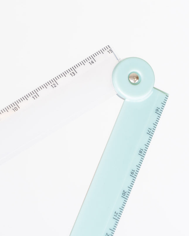 QLA 2-tone Foldable Ruler 30cm (NUANCE COLOR COLLECTION) - ZenPop Japan Stationery Store
