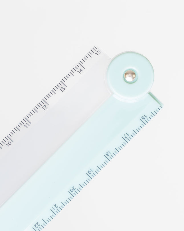 QLA 2-tone Foldable Ruler 30cm (NUANCE COLOR COLLECTION) - ZenPop Japan Stationery Store