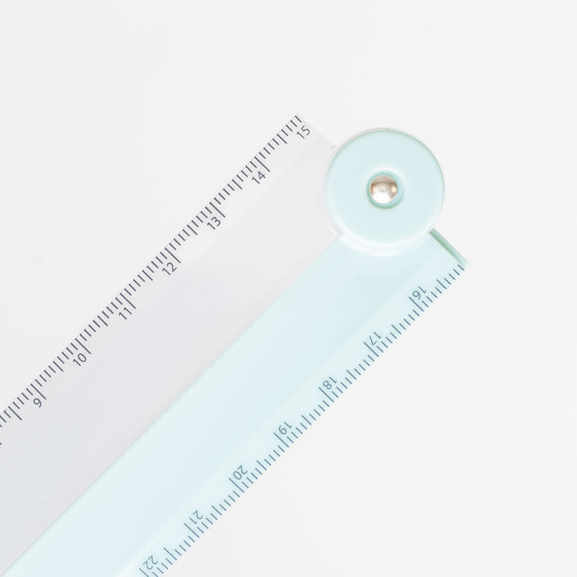 QLA 2-tone Foldable Ruler 30cm (NUANCE COLOR COLLECTION) - ZenPop Japan Stationery Store
