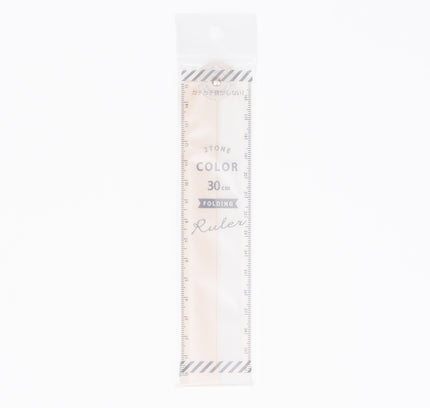 QLA 2-tone Foldable Ruler 30cm (NUANCE COLOR COLLECTION) - ZenPop Japan Stationery Store