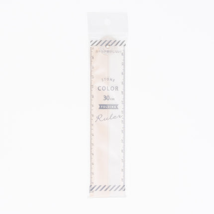 QLA 2-tone Foldable Ruler 30cm (NUANCE COLOR COLLECTION) - ZenPop Japan Stationery Store